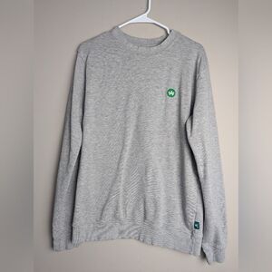 Kronstradt regular fit crew neck sweatshirt sweater grey logo small